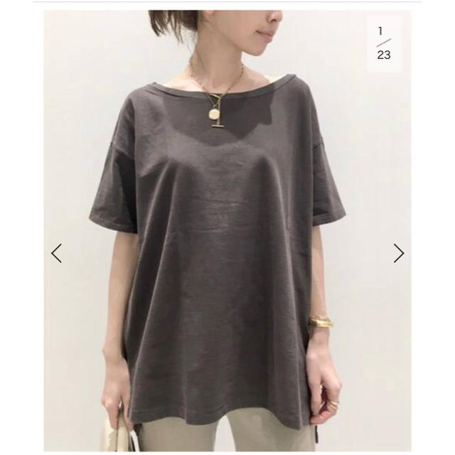 L'Appartement DEUXIEME CLASSE(アパルトモンドゥーズィエムクラス)のL'Appartement REMI RELIEF Big Tシャツ　美品完売品 レディースのトップス(Tシャツ(半袖/袖なし))の商品写真