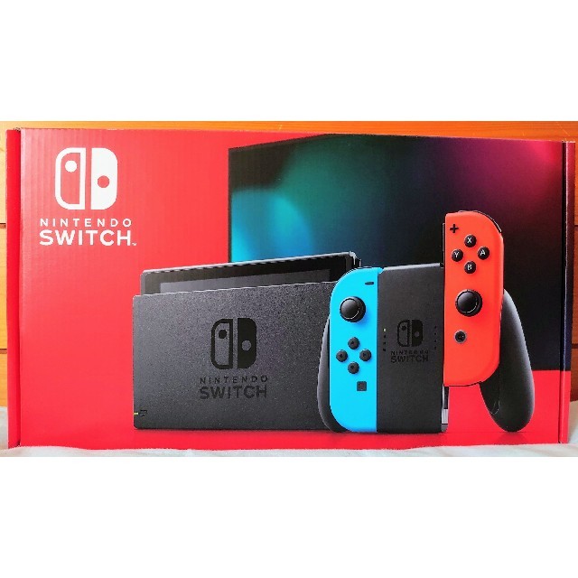 Nintendo Switch(ニンテンドースイッチ)のNintendo Switch JOY-CON(L) ネオンブルー/(R) ネオ エンタメ/ホビーのゲームソフト/ゲーム機本体(家庭用ゲーム機本体)の商品写真