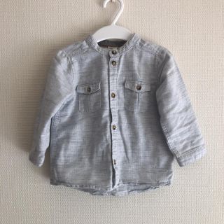 エイチアンドエム(H&M)のノーカラーシャツ80(シャツ/カットソー)