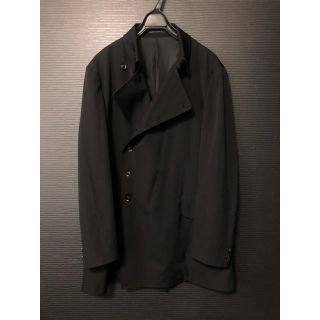 ヨウジヤマモト(Yohji Yamamoto)の【18AW】ヨウジヤマモト 即完売品 シワギャバ ダブルブレストジャケット(テーラードジャケット)