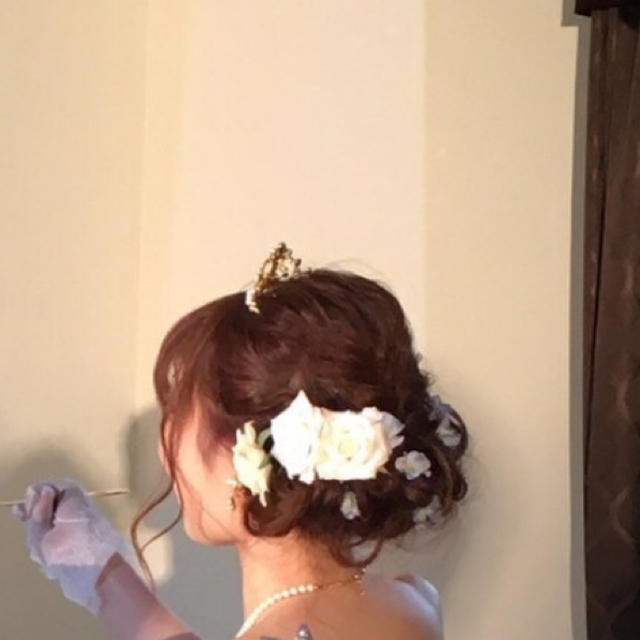 結婚式　髪飾り ハンドメイドのアクセサリー(ヘアアクセサリー)の商品写真