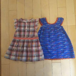 マーキーズ(MARKEY'S)の美品です！子供服夏物ワンピース サイズ100相当 ２着セット(ワンピース)