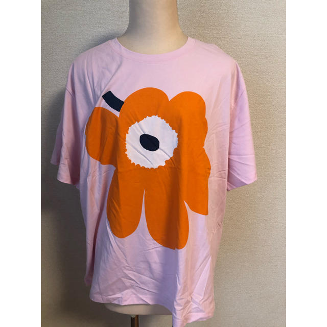 marimekko(マリメッコ)のマリメッコ　Vaikutus Unikko カットソー　Tシャツ　XL レディースのトップス(Tシャツ(半袖/袖なし))の商品写真