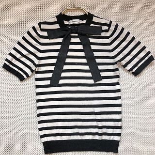 ザラ(ZARA)の【お値下げ中！】Zara ザラ 半袖ニットトップス(カットソー(半袖/袖なし))