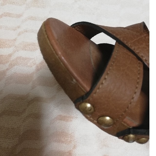 ESPERANZA(エスペランサ)のESPERANZA サンダル 茶 エスペランサ ヒール レディースの靴/シューズ(サンダル)の商品写真