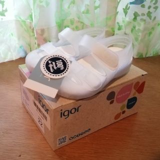 コドモビームス(こども ビームス)の【ホワイト欠品多数】igor キッズサンダル 22（14.3センチ）(サンダル)