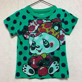 グラグラ(GrandGround)のGRANDGROUNDグラグラ★ハッピィパンダ×ドット柄リンゴTee(Tシャツ/カットソー)