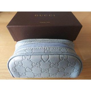 グッチ(Gucci)の【美品】グッチ-GUCCI- コスメポーチ★ブルー★(ポーチ)