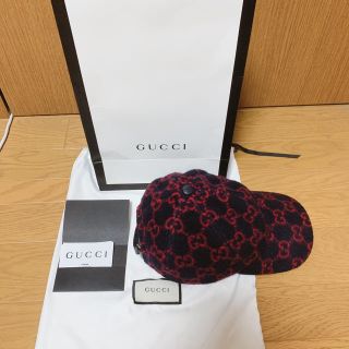 グッチ(Gucci)のGucci cap (GG red wool)(キャップ)