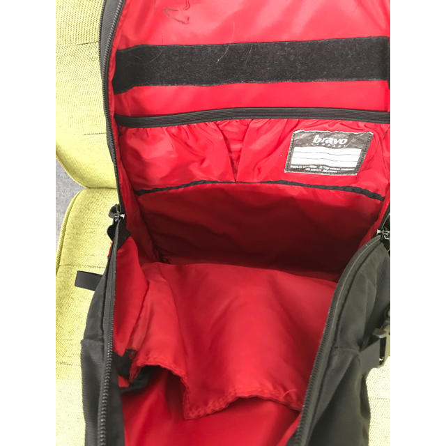 Ron Herman(ロンハーマン)のブラボー　リュック バックパック黒×赤ロンハーマン メンズのバッグ(バッグパック/リュック)の商品写真