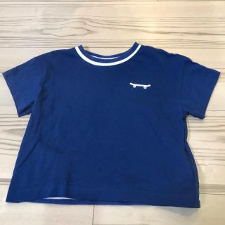 ザラキッズ(ZARA KIDS)の美品！【ZARAbaby】半袖Tシャツ ブルー ワンポイント サイズ80(Ｔシャツ)