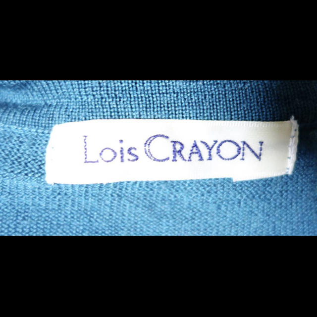 Lois CRAYON(ロイスクレヨン)のロイスクレヨン ウール シルク カーディガン M グリーン  レディースのトップス(カーディガン)の商品写真