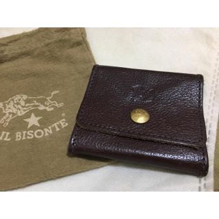 イルビゾンテ(IL BISONTE)のイルビゾンテ 正規品 イタリアンレザー コインケース 小銭入れ ダークブラウン(コインケース/小銭入れ)