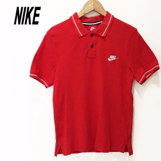 ナイキ(NIKE)のNIKE ナイキ 半袖ポロシャツ　Mサイズ　赤(ポロシャツ)