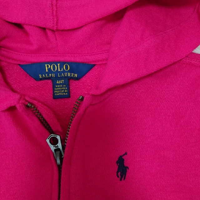 POLO RALPH LAUREN(ポロラルフローレン)のポロラルフローレン  ワンポイントパーカー キッズ/ベビー/マタニティのキッズ服女の子用(90cm~)(Tシャツ/カットソー)の商品写真