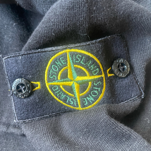 ストーンアイランド　stone island ポケット　スウェット　ブラック