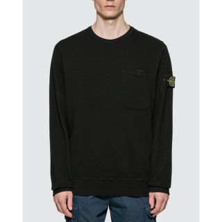 ストーンアイランド(STONE ISLAND)のストーンアイランド　stone island ポケット　スウェット　ブラック(スウェット)