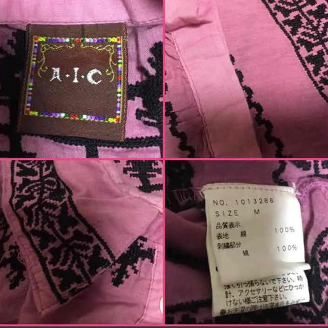 A・I・C(エーアイシー)のA.I.C 刺繍シャツ レディースのトップス(シャツ/ブラウス(長袖/七分))の商品写真