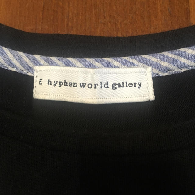 E hyphen world gallery(イーハイフンワールドギャラリー)のお値下げしました☆ イーハイフン 裾レース トップス レディースのトップス(カットソー(半袖/袖なし))の商品写真