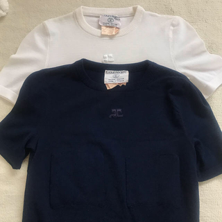 クレージュ(Courreges)のcourreges トップス　サマーニット(カットソー(半袖/袖なし))