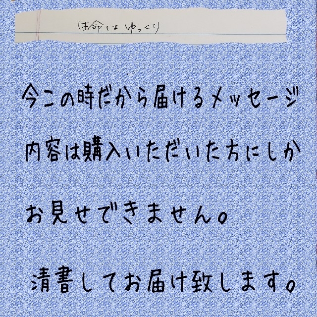 メッセージ☆生命はゆっくり☆龍の絵付き