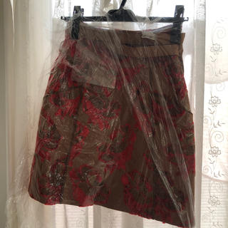 lily brown ジャガードミニ台形スカート/スカート(ひざ丈スカート)