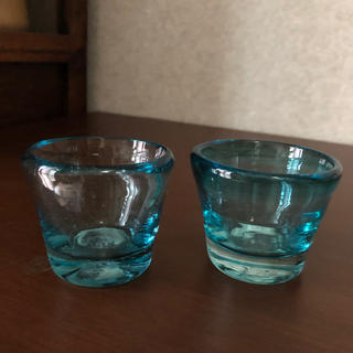 沖縄琉球グラス２個 ショットグラス(グラス/カップ)