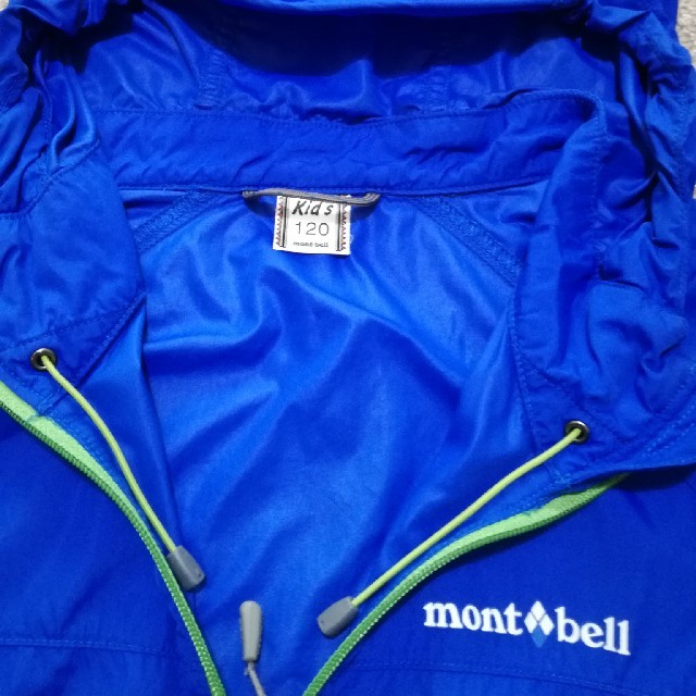 mont bell(モンベル)のモンベルナイロンパーカー子供用(120) キッズ/ベビー/マタニティのキッズ服男の子用(90cm~)(ジャケット/上着)の商品写真
