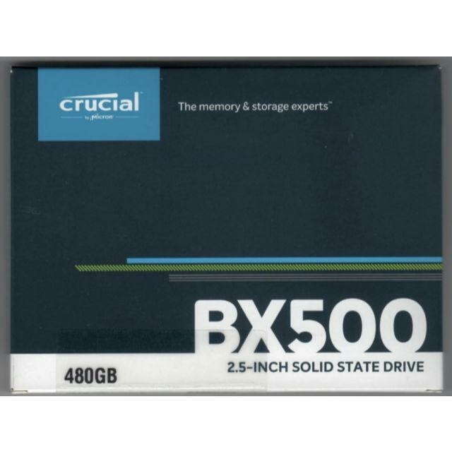 PC/タブレット未開封 Crucial SSD 480GB CT480BX500SSD1