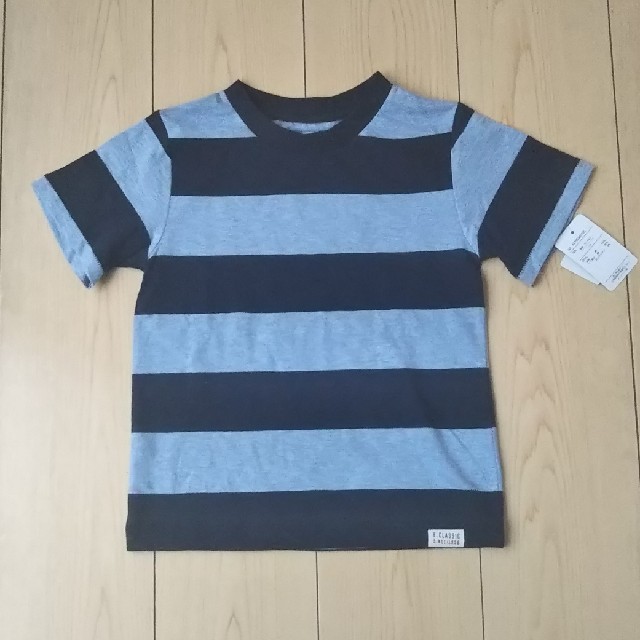 西松屋(ニシマツヤ)の新品 ボーダーTシャツ 2枚セット 110cm キッズ/ベビー/マタニティのキッズ服男の子用(90cm~)(Tシャツ/カットソー)の商品写真