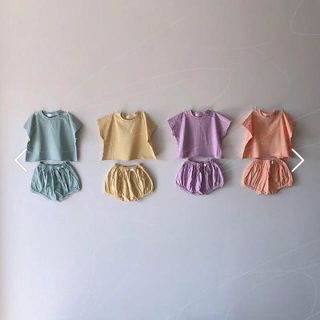 ザラキッズ(ZARA KIDS)の韓国こども服　セットアップ(Ｔシャツ)