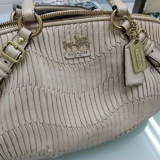 コーチ(COACH)の【値下げ！】COACH マディソンギャザードレザーソフィアバッグ(ショルダーバッグ)