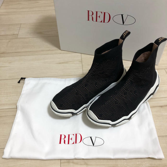 値下げ【RED VALENTINO 】 メッシュ グラムランスニーカー靴/シューズ