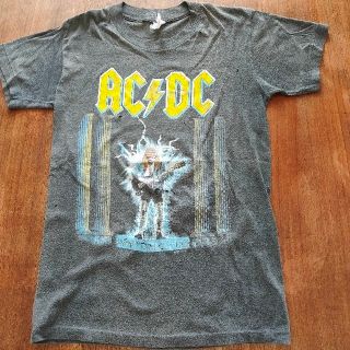 ヴィンテージ当時物1986 AC⚡DC ツアーTシャツ Van Halen(Tシャツ/カットソー(半袖/袖なし))