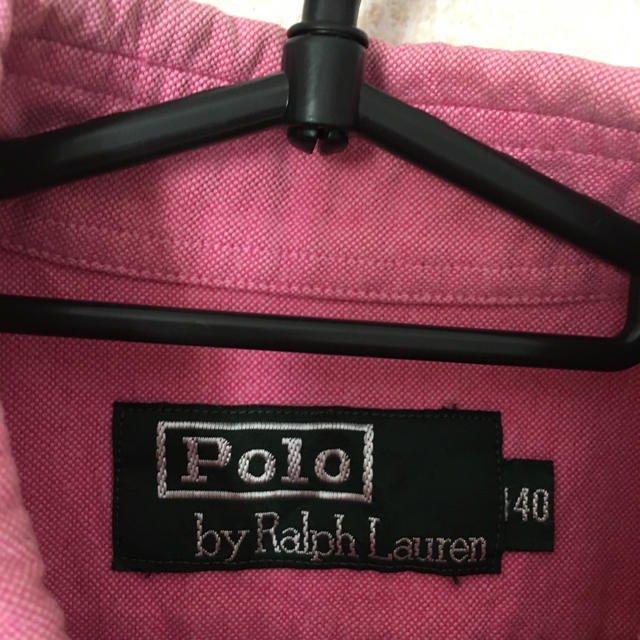 POLO RALPH LAUREN(ポロラルフローレン)の半袖シャツ ボタンダウンシャツ ラルフローレン ピンク 140 キッズ メンズのトップス(シャツ)の商品写真