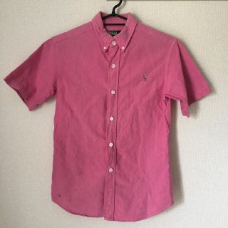 ポロラルフローレン(POLO RALPH LAUREN)の半袖シャツ ボタンダウンシャツ ラルフローレン ピンク 140 キッズ(シャツ)