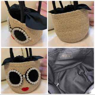 アジョリー(a-jolie)の6/6まで値下げ中♡ジョリー　かごバッグ👜♥️小さい方　ミニサイズ(かごバッグ/ストローバッグ)