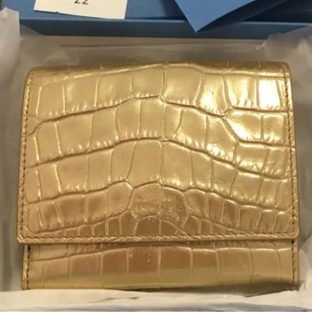 Smythson(スマイソン)のsmythson mara 財布 GOLD レディースのファッション小物(財布)の商品写真