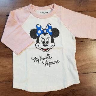 グローバルワーク(GLOBAL WORK)の専用☆グローバルワーク ミニーちゃん 7分丈 Tシャツ(Tシャツ/カットソー)