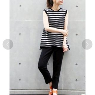 プラージュ(Plage)のnakocy様専用　JANE SMITH ノースリーブフレアTEEボーダー(Tシャツ(半袖/袖なし))