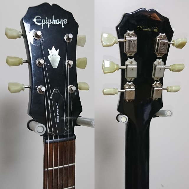 Epiphone(エピフォン)の【受渡しのみ】Epiphone SG 黒 調整済み セットネック 楽器のギター(エレキギター)の商品写真