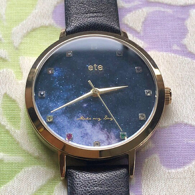 ete(エテ)のんんん　様　😊　夜空✨ete    ㊳     腕時計・稼動品✨ レディースのファッション小物(腕時計)の商品写真