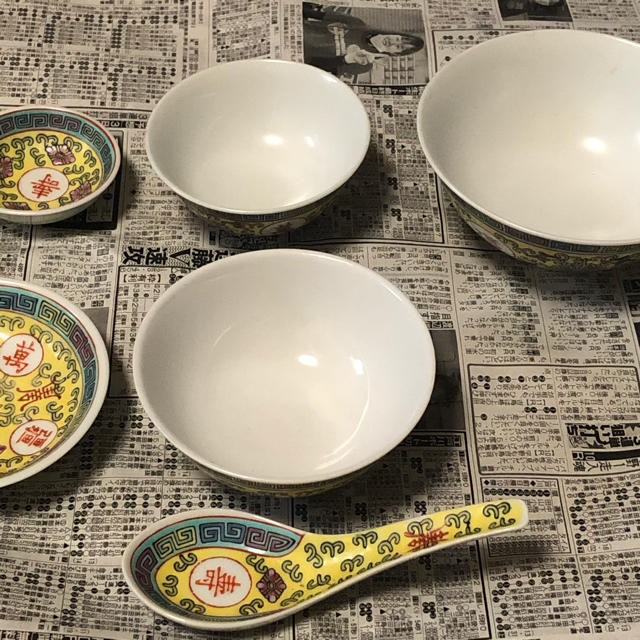 陶器皿セット(中華) インテリア/住まい/日用品のキッチン/食器(食器)の商品写真