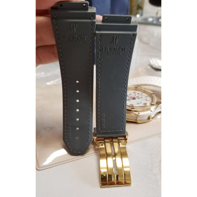 HUBLOT 腕時計 純正ベルト グレー アリゲーター
