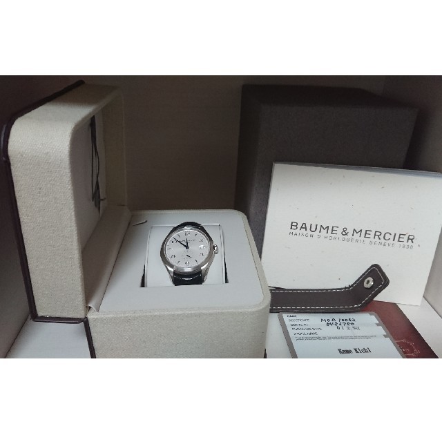 BAUME&MERCIER(ボームエメルシエ)のogbi様専用 ボーム&メルシエ クリフトン スモールセコンド MOA10052 メンズの時計(腕時計(アナログ))の商品写真