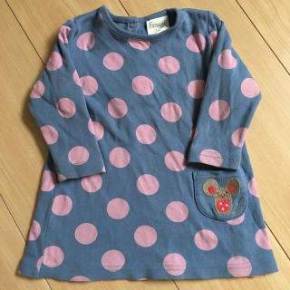 ボーデン(Boden)のfrugi フルーギ　ねずみ　ワンピース　オーガニックコットン　68-76(ワンピース)