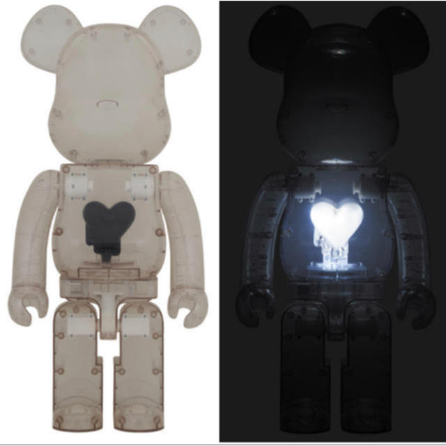 MEDICOM TOY(メディコムトイ)のBE@RBRICK EMOTIONALLY Black Heart  1000% エンタメ/ホビーのフィギュア(その他)の商品写真