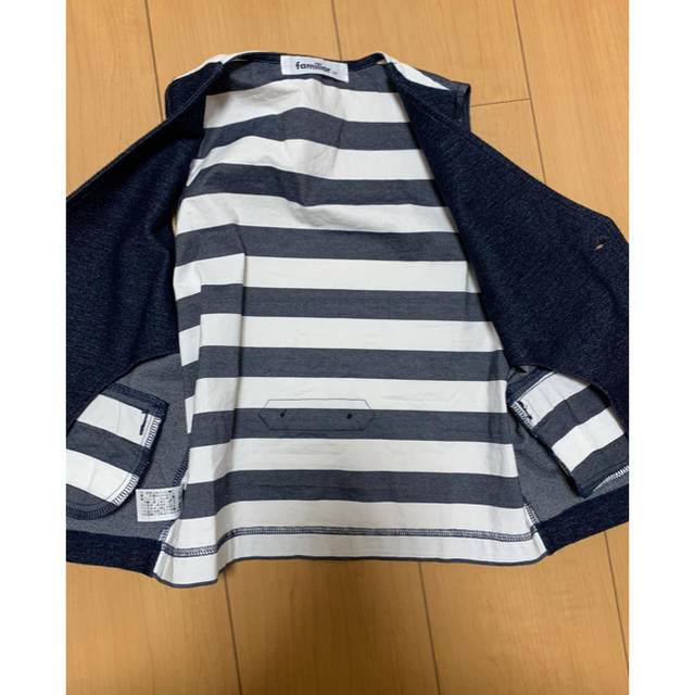 familiar(ファミリア)の『新品・未使用』　ベスト　お値札タグなし　130cm familiar キッズ/ベビー/マタニティのキッズ服男の子用(90cm~)(ジャケット/上着)の商品写真