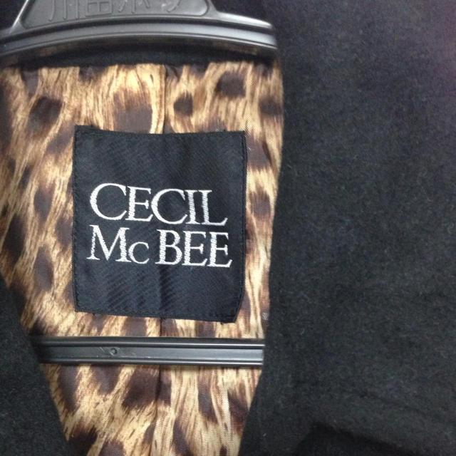 CECIL McBEE(セシルマクビー)のセシル♡黒コート レディースのジャケット/アウター(ピーコート)の商品写真
