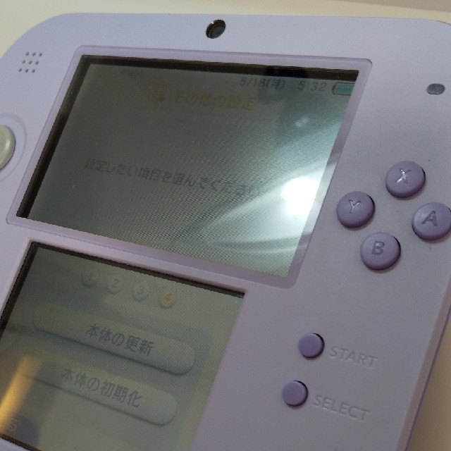 ニンテンドー2DS(ニンテンドー2DS)のNintendo  ニンテンドー 2DS 本体ラベンダー エンタメ/ホビーのゲームソフト/ゲーム機本体(携帯用ゲーム機本体)の商品写真